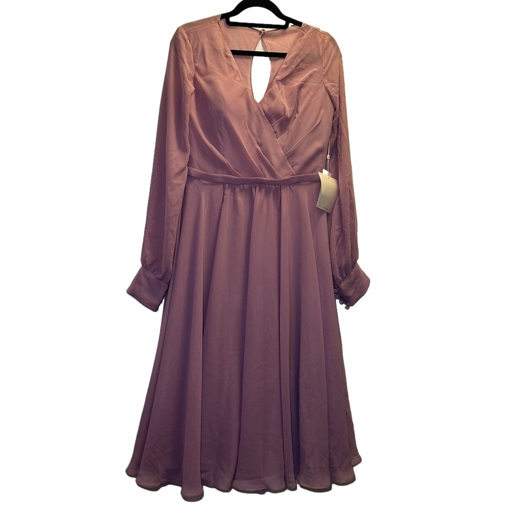 NWT TS Couture Lan Ting | Mother of the Bride Vintage Pink Mauve Dress Size 12